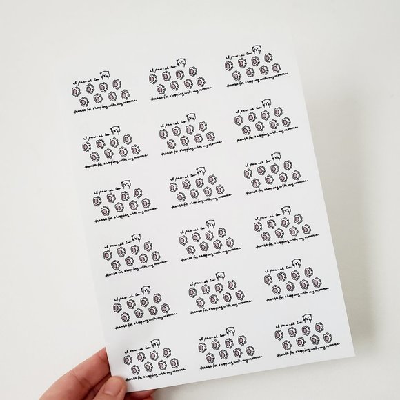 LB034 Cat Kitten Thank You Sticker [Price Firm] - Picture 4 of 8